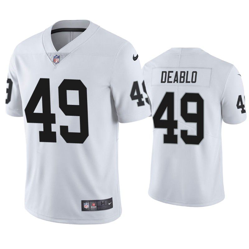 Men Oakland Raiders #49 Divine Deablo Nike White Limited NFL Jersey->oakland raiders->NFL Jersey